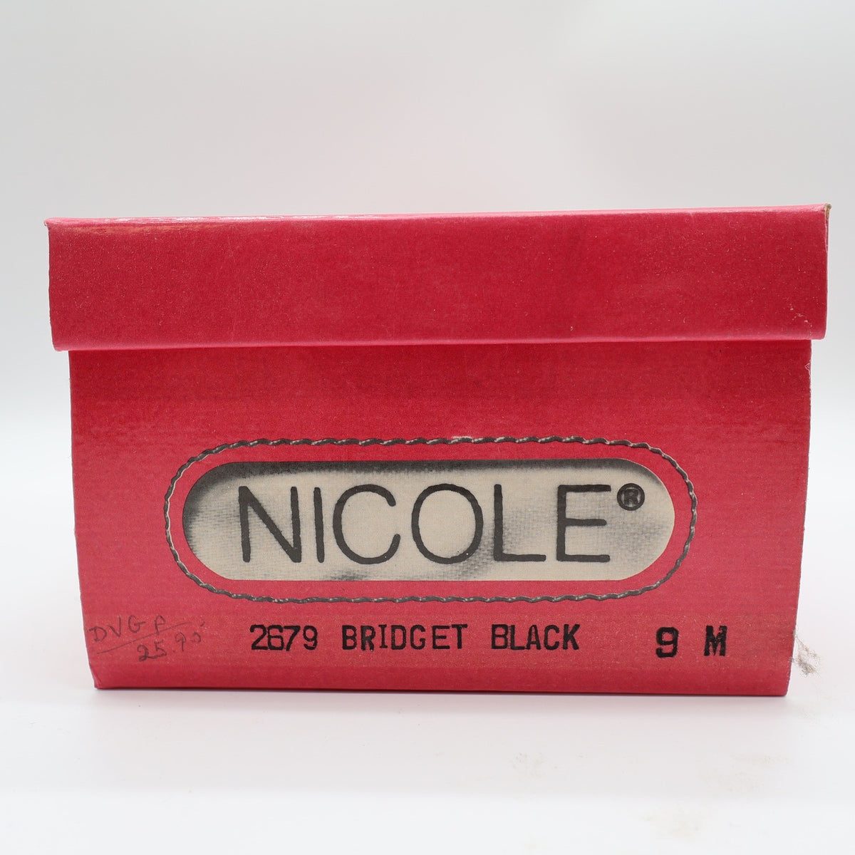 Nicole Bridget Sandals Women 9 Black Leather Slingback Flat Peep Toe Vintage y2k - take2supply