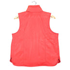 Selene Sport Puffer Vest Mens Medium Vintage 90s Red Fleece Lined Vinyl C1096 - take2supply