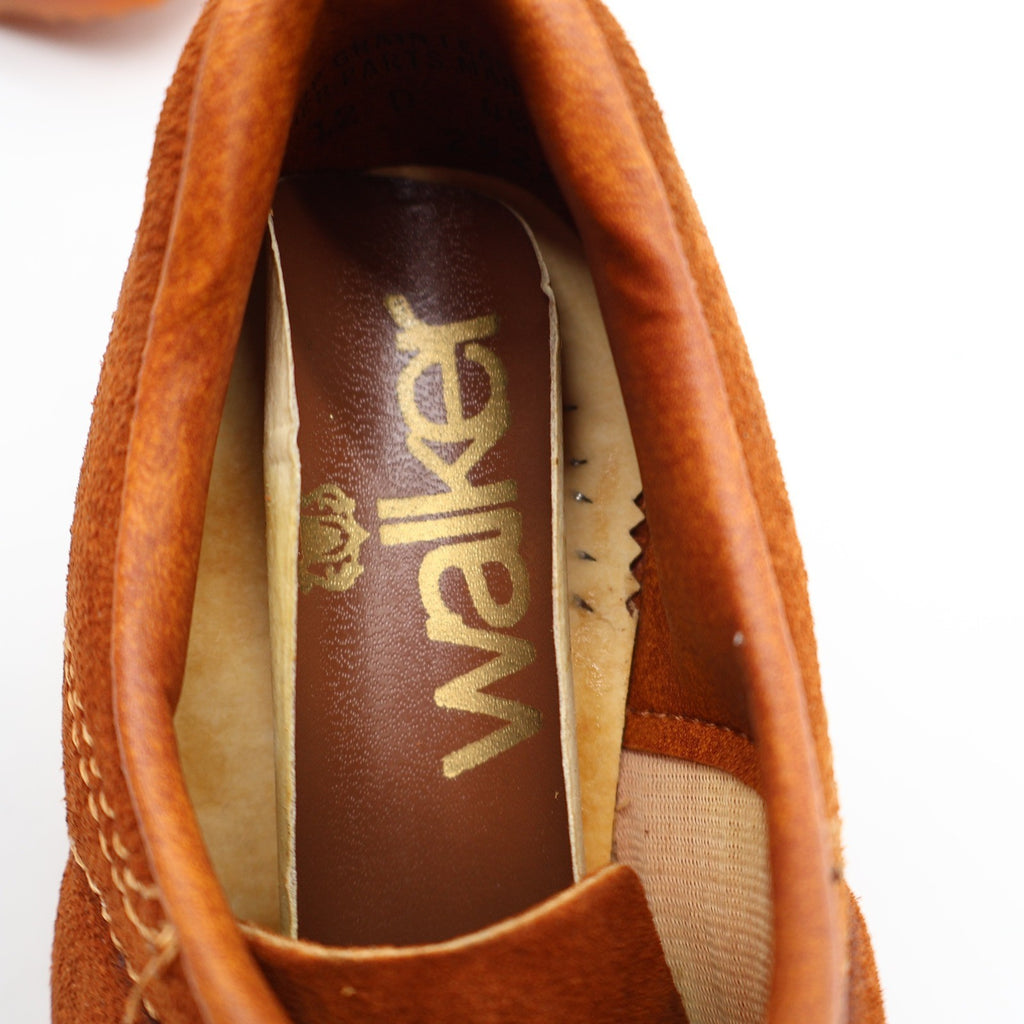 Walker Oxford Sneakers Kids 12 D Vintage 70s Rust Suede Platform Made in USA - take2supply