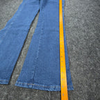 Wrangler Y2K Cowboy Cut Jeans Womens 7/8 x 34 Blue Denim Bootcut NWT - take2supply