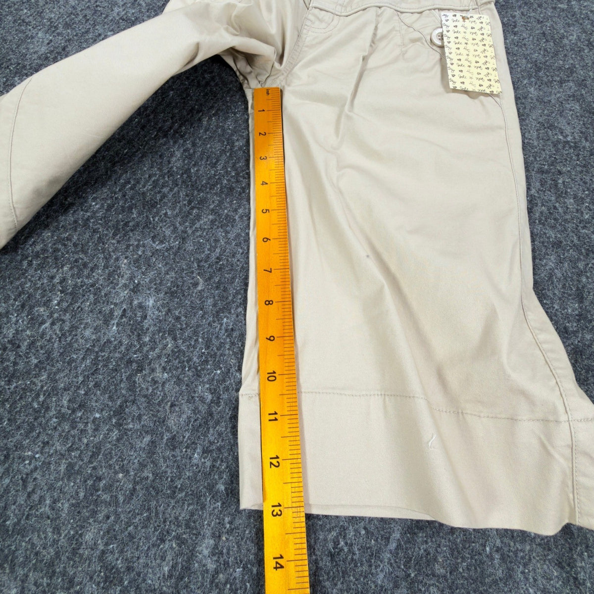 Jolt Y2K Bermuda Shorts Girls 10 Tan Khaki Cotton Stretch NWT Deadstock - take2supply