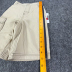 Tommy Hilfiger Y2K Cargo Shorts Boys 7 Tan Cotton Nylon NWT - take2supply