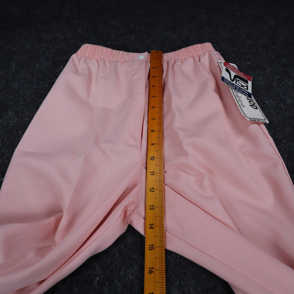 Donnkenny Vintage 80s Pink Pull On Pants Womens 10 Made in USA Deadstock NWT - take2supply