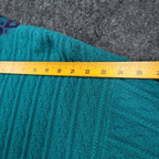 Cricket Lane Cardigan Women Medium Petite Vintage 90s Teal Acrylic Knit NWT USA - take2supply
