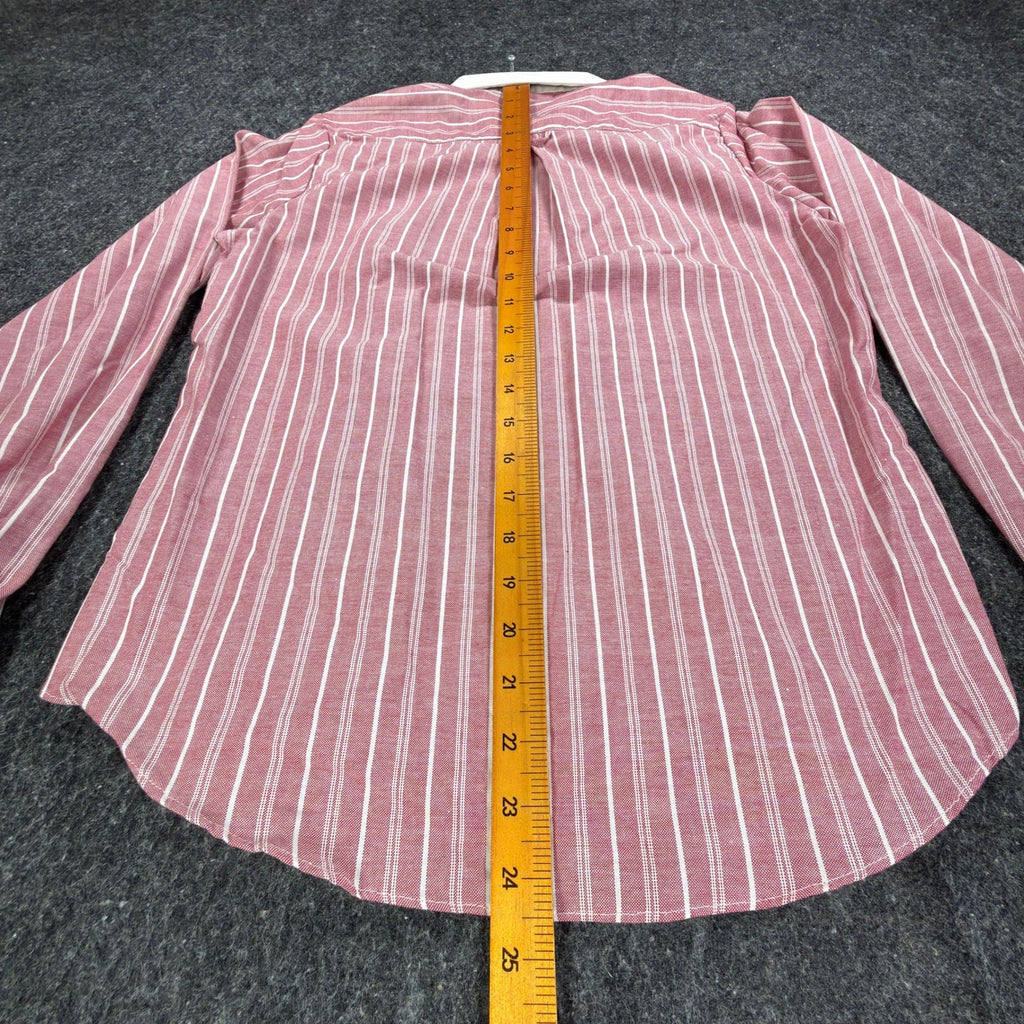Bobbie Brooks Vintage 80s Striped Shirt Women 7/8 Red White NWT Deadstock - take2supply