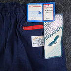 Vintage Young Maverick Girls Jeans 7 Blue Red Piping Elastic Waist USA NWT - take2supply