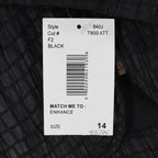 N Touch Zip Up Jacket Womens 14 Black Textured Crinkle Mock Neck New NWT - take2supply