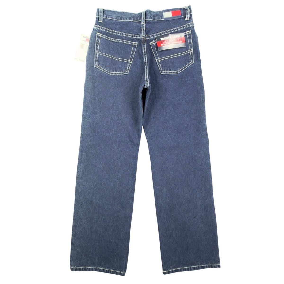 Tommy Hilfiger Y2K Freedom Fit Jeans Boy 14 Blue Cotton NWT Deadstock - take2supply