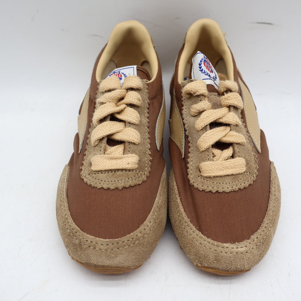 AAU Shoes LW 101 Kids Size 11.5 Vintage Deadstock Tobacco Brown Running Sneakers - take2supply