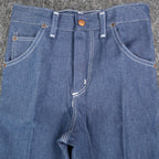 Maverick Straight Leg Jeans Boys 10 Reg Vintage 70s Blue Cotton Poly USA C951 - take2supply