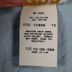 D.K. Gold Vest Womens 1X Vintage 90s Blue Floral Reversible Cotton Blend NWT - take2supply