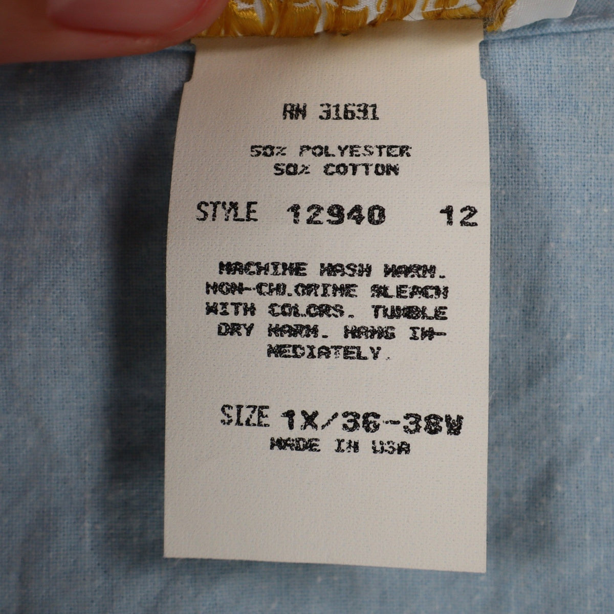 D.K. Gold Vest Womens 1X Vintage 90s Blue Floral Reversible Cotton Blend NWT - take2supply
