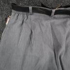 Sara Michelle Pants Womens 18 Gray Belted High Rise Dress Trousers USA NWT NOS - take2supply
