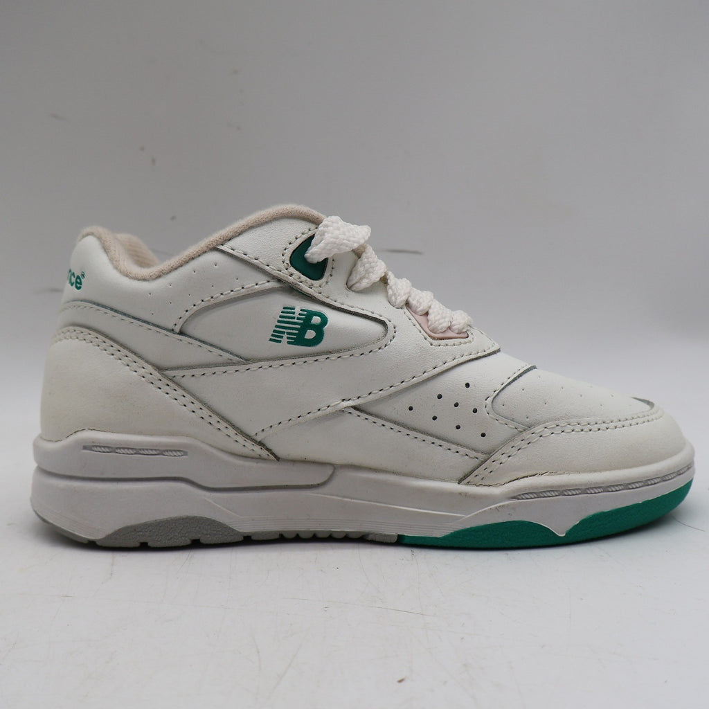 New Balance KC500GR Shoes Kids 11.5 M Vintage 90s White Green Leather Deadstock - take2supply