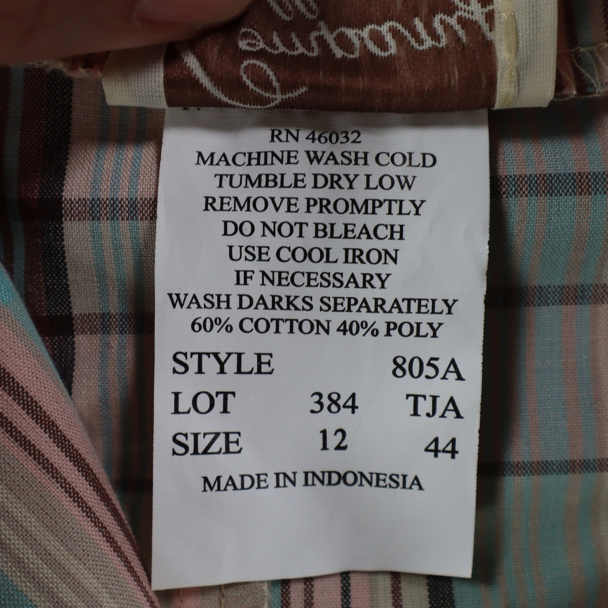 Company Collection Blazer Womens 12 Pastel Plaid Cotton Blend Unlined Jacket NWT - take2supply