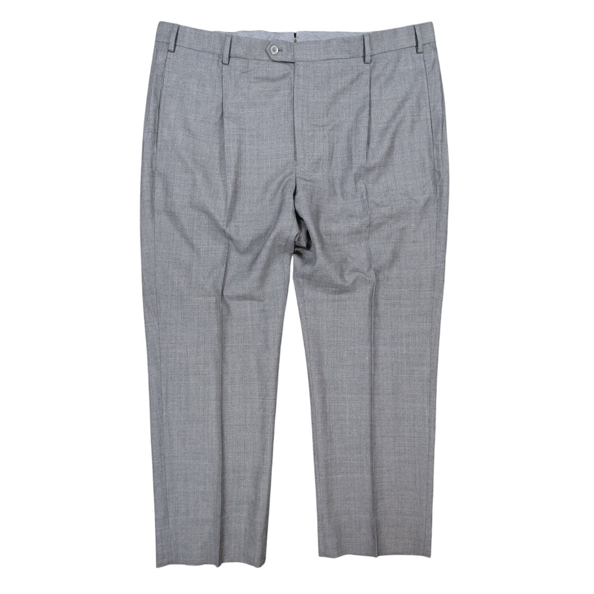 J. Hilburn Dress Pants Mens W42 Grey Wool Vitale Barberis Canonico Slacks - take2supply
