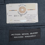 Levi's Travellers Trousers Mens 34x32 Vintage 80s Blue Gray Pleated Deadstock - take2supply