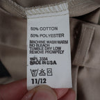 Vintage 90s High Rise Pleated Trousers Womens 11/12 Beige Wide Leg Made in USA - take2supply