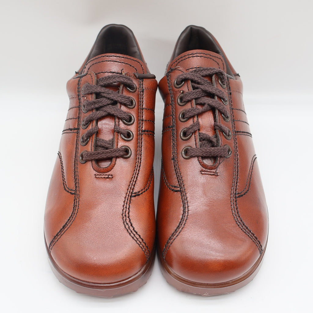 James Pepper Oxford Sneakers Mens 5 D Vintage Brown Leather Made in USA 44054 - take2supply