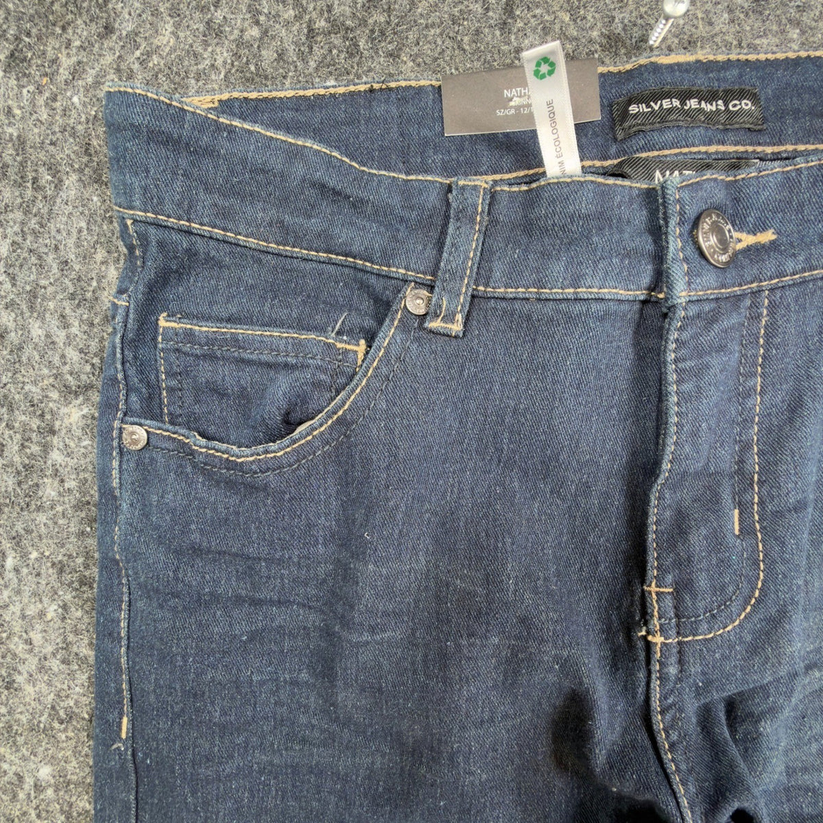 Silver Jeans Co. Nathan Skinny Jeans Boys Size 12 Dark Blue Stretch NWT - take2supply