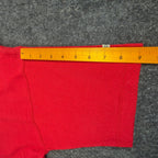 Ferruche V-Neck Shirt Mens M Red Cotton Mesh Knit Deadstock Y2K 17-121 - take2supply