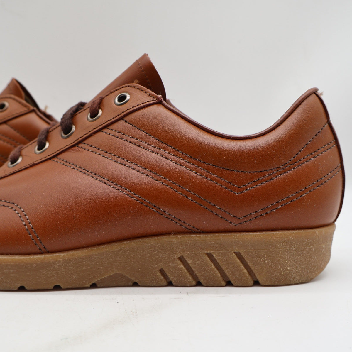 Walker Vintage 70s Leather Shoes Mens 8 D Brown Made in USA Deadstock 7216 - take2supply