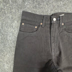Levis 550 Student Jeans 29x32 Vintage 90s Relaxed Fit Black Cotton NWT Deadstock - take2supply