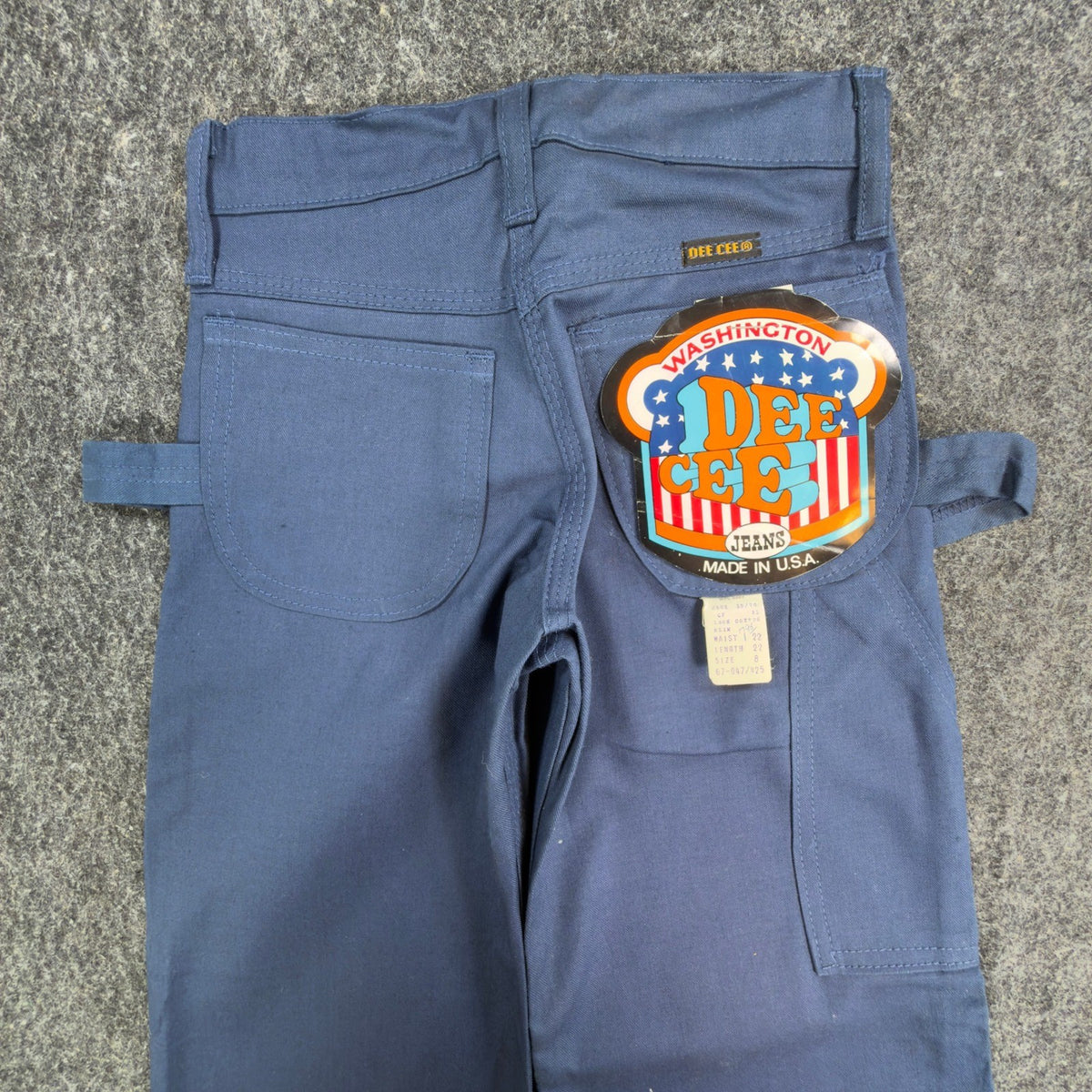 Dee Cee Vintage 70s Painter Pants Boys 8 Slim Blue USA Made NOS NWT 22x22 - take2supply