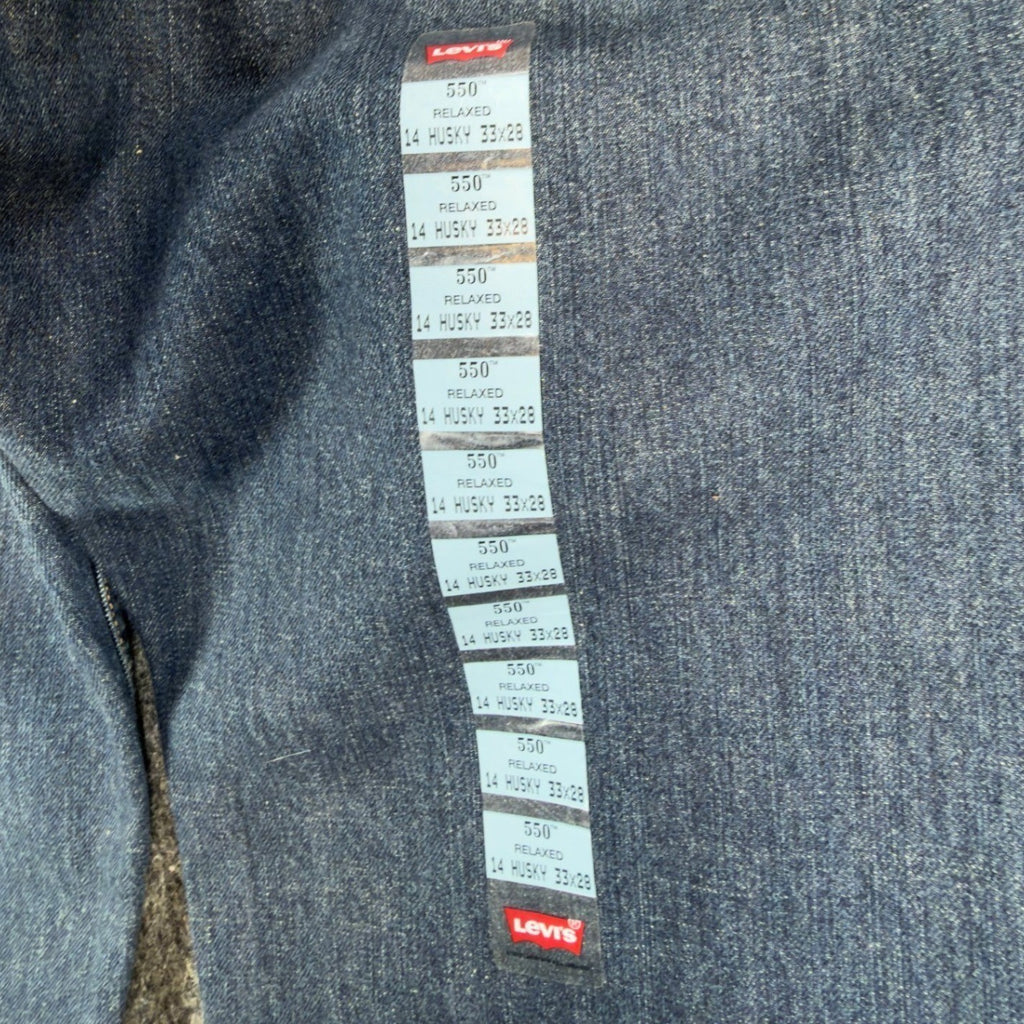 Levis 550 Relaxed Fit Jeans Boys Size 14 Husky 33x28 Blue Denim NWT - take2supply