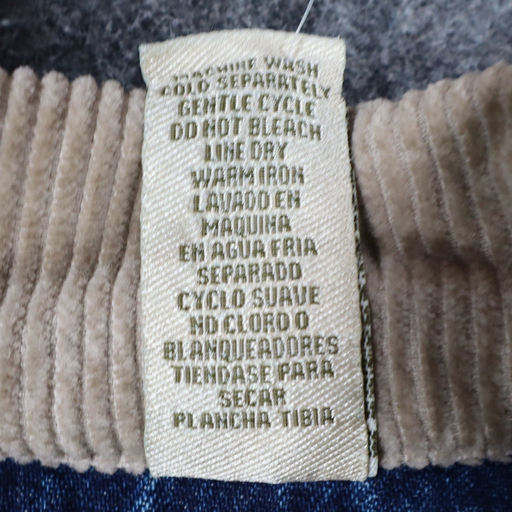 Herringbone Naturals Barn Coat Mens XXL Blue Denim Corduroy Fleece Lined J133/12 - take2supply