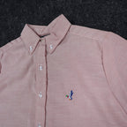 A Fox Shirt Kids 5 Vintage Pink Cotton Short Sleeve Duck Embroidery USA New - take2supply