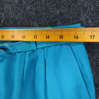 Haggar Classics Pants Womens 20 Turquoise Pleated Belted USA NWT Deadstock - take2supply