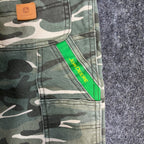 John Deere Carpenter Pants Boys 12 Y2K Camo Canvas Woodland Workwear Deadstock
