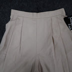 Southern Lady Culottes Womens 10 Vintage 90s Khaki Twill Pleated Wide Leg Shorts - take2supply