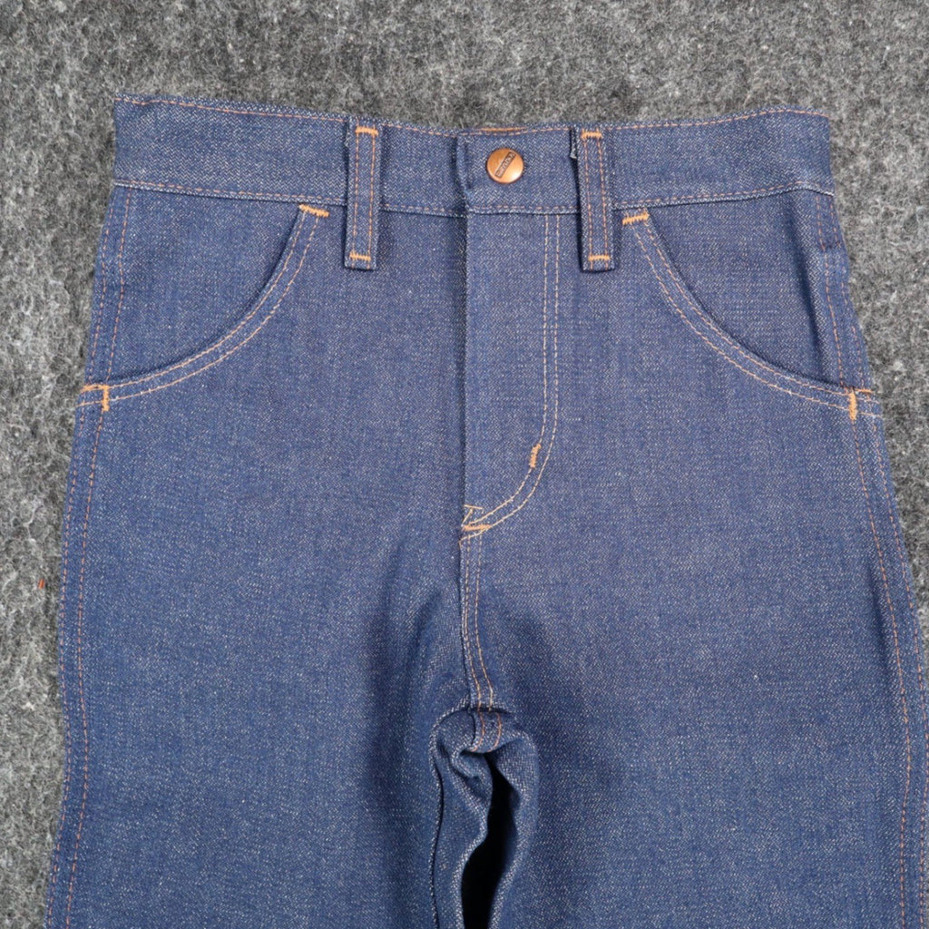 Maverick Western Boot Jean Boys 9 Reg Vintage Indigo Blue Denim Made in USA NEW - take2supply