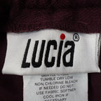Lucia Dress Pants Womens 10 Burgundy Falling Leaves Crepe Lined High Rise New - take2supply