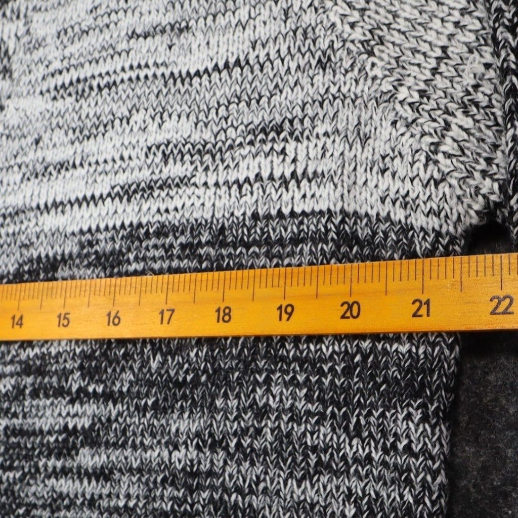 VioletRuby Cardigan Womens Medium Black Grey Ombre Marled Longline NWT - take2supply