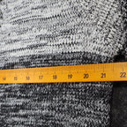 VioletRuby Cardigan Womens Medium Black Grey Ombre Marled Longline NWT - take2supply