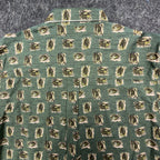 Wrangler Rugged Wear Leaf Print Shirt Mens M Green Cotton NWT R960LLV New - take2supply