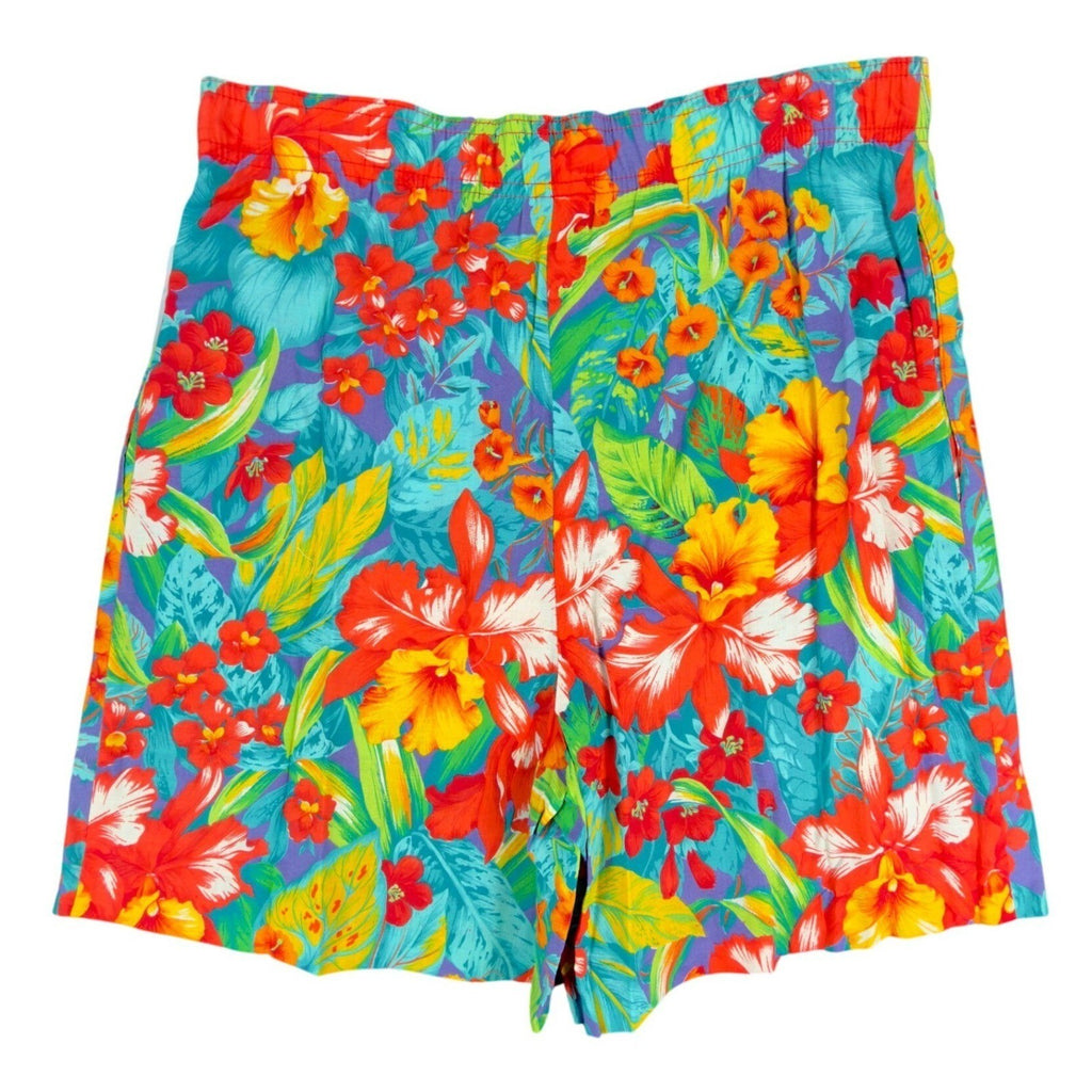 Vintage That's Me Shorts Womens 5/6 90s Hawaiian Tropical Floral Cotton NWT - take2supply