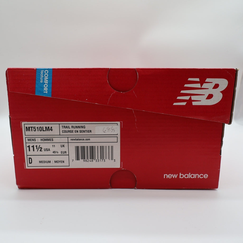 New Balance 510v4 Trail Running Shoes Men's 11.5 Gray All Terrain - take2supply