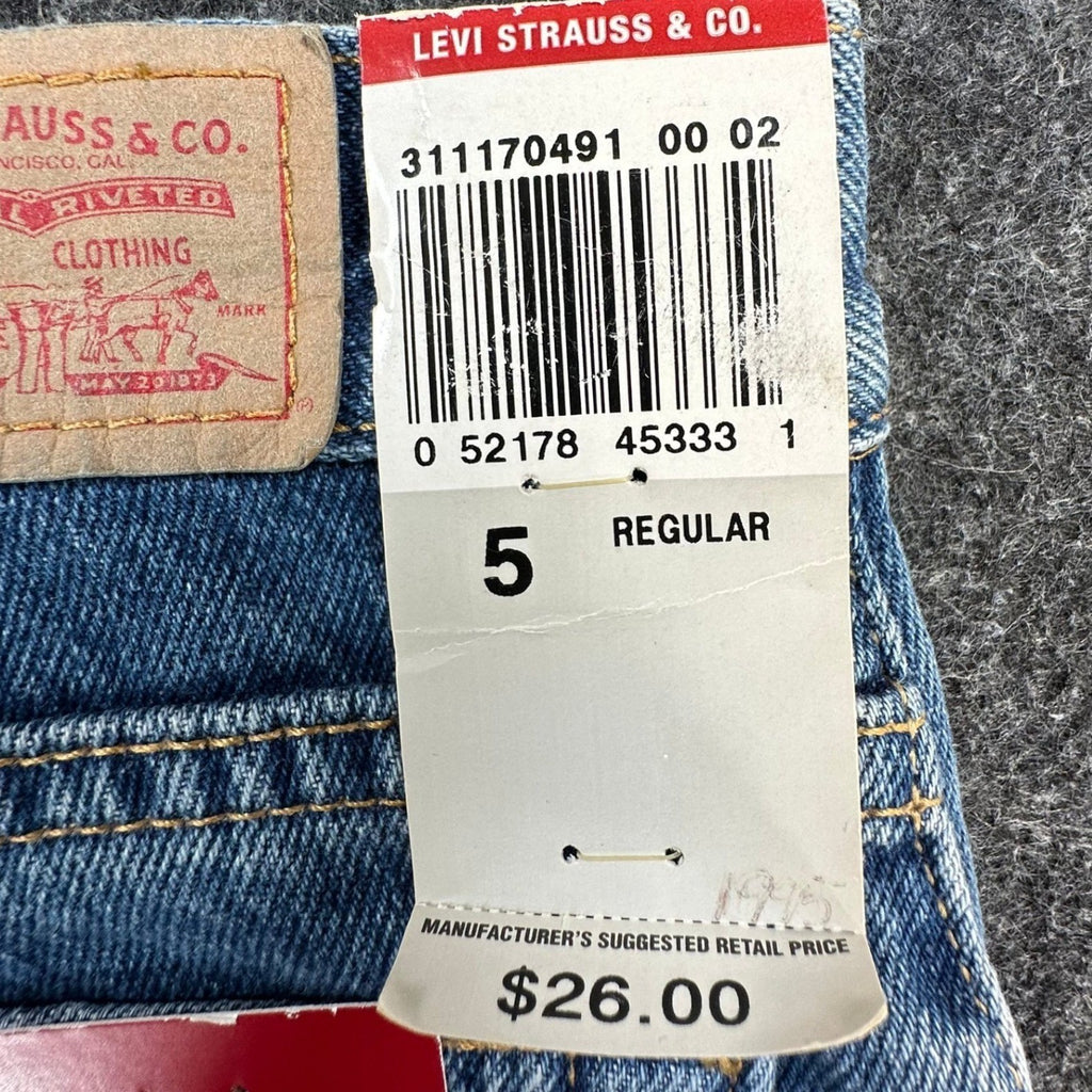 Levi's Vintage Y2K 517 Flare Jeans Girls Size 5 Blue Cotton Denim NWT - take2supply