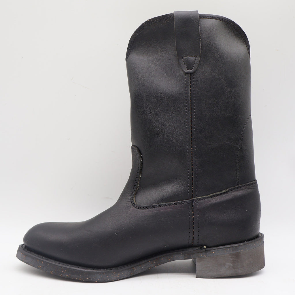 Cedar Crest Wellington Boots Mens 9 D Vintage Black Leather Work Boots 1839 USA - take2supply
