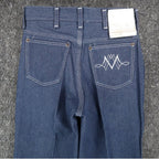 Maverick Straight Leg Jeans Boys 12 Regular Vintage 70s Blue Denim Deadstock USA - take2supply