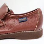 Wrangler Loafers Mens 8 M Vintage Brown Leather Deadstock Moccasin Toe 96-5527 - take2supply