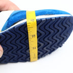 Converse Road Star Boys Size 3.5 Vintage 80s Blue White Nylon Suede Sneakers - take2supply