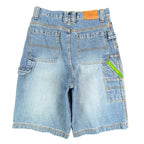 John Deere Carpenter Shorts Kids Size 16 Stone Wash Denim Blue Cotton NWT - take2supply