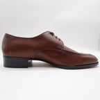 James Pepper Oxford Dress Shoes Mens 12 Vintage Brown Leather Apron Toe 94009 - take2supply