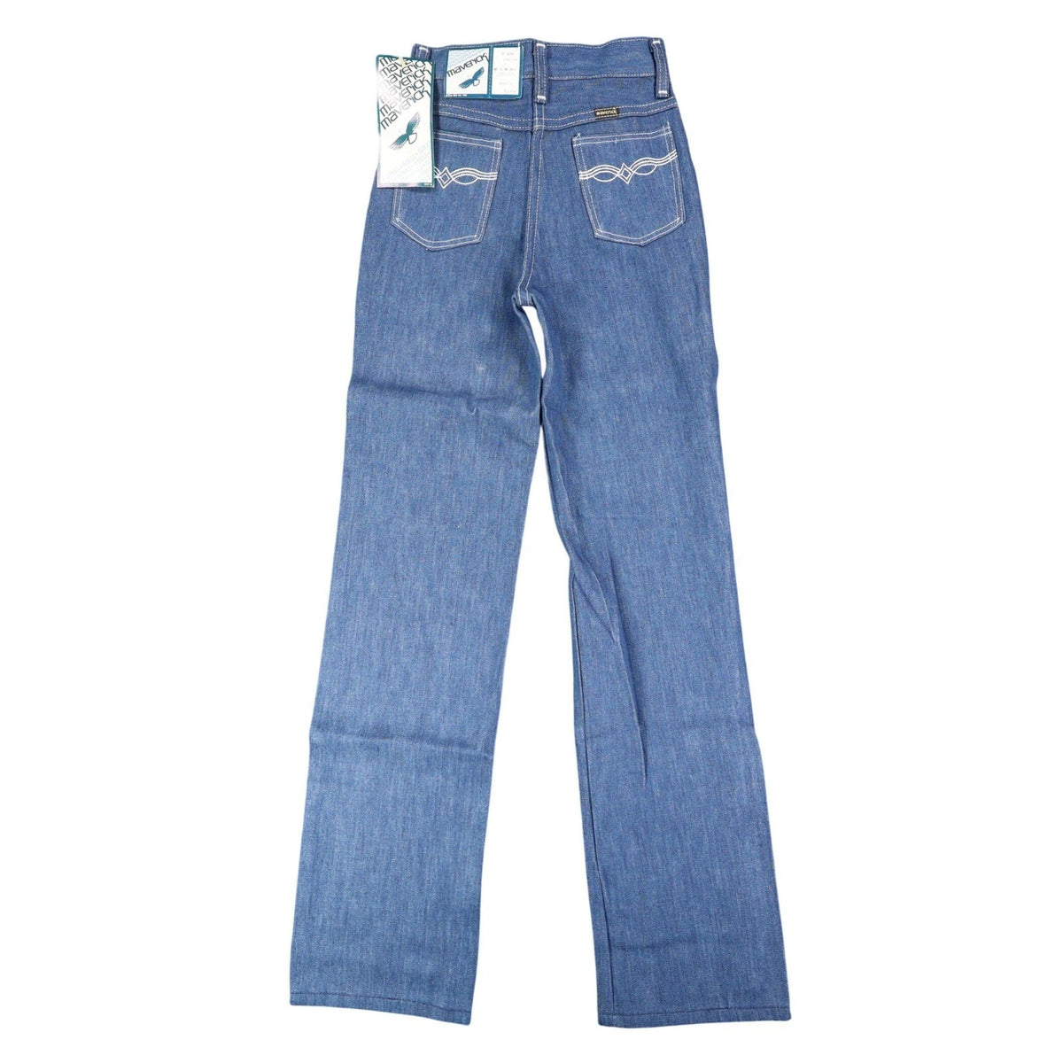 Vintage Maverick Girls Jeans 8 Slim Blue Straight Leg Denim NOS - take2supply