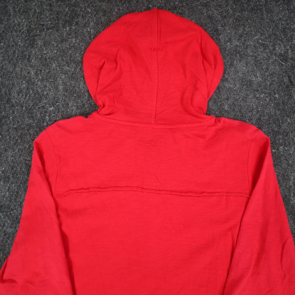 Erin London Womens S Red Cotton Hooded Pullover 3/4 Sleeve Top NWT - take2supply
